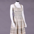 PEDRO RODRIGUEZ COUTURE BEADED COCKTAIL DRESS, SPAIN, 1960s