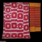 ONE IKAT PANEL &amp; ONE CIRCULAR SHAWL, UZBEKISTAN, 19th C