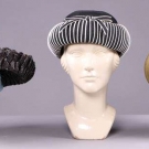 TWO SCHIAPARELLI &amp; ONE PAULETTE STRAW HATS, PARIS, 1950s