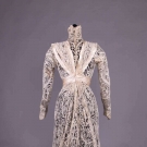 TRAINED TAPE LACE GOWN, c. 1908