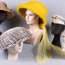 FIVE NOVELTY LADIES HAT, 1930-1960s
