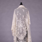 MIXED LACE APPLIQUÉ SHAWL, 1850-1860s