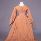 YOUNG LADIES TRAINED GOWN, 1866-1867