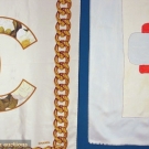 2 FRENCH DESIGNER SILK SCARVES, 1960s