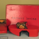 PAIR LADYS' CORK PLATFORM SANDALS, 1970s