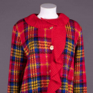 GIVENCHY PLAID SWEATER JACKET, PARIS, 1980s