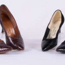 FOUR PAIR ALLIGATOR OR LIZARD PUMPS, AMERICA, LATE 1940s-1960s