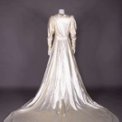 PEAU DE SOIE WEDDING GOWN, SAN FRANCISCO, MID 1930s