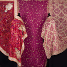 THREE BRIDAL DUPATTA, INDIA, MID 20TH C