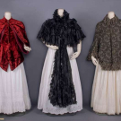 TWO UNUSUAL DOLMANS & ONE CAPELET, 1880-1890s