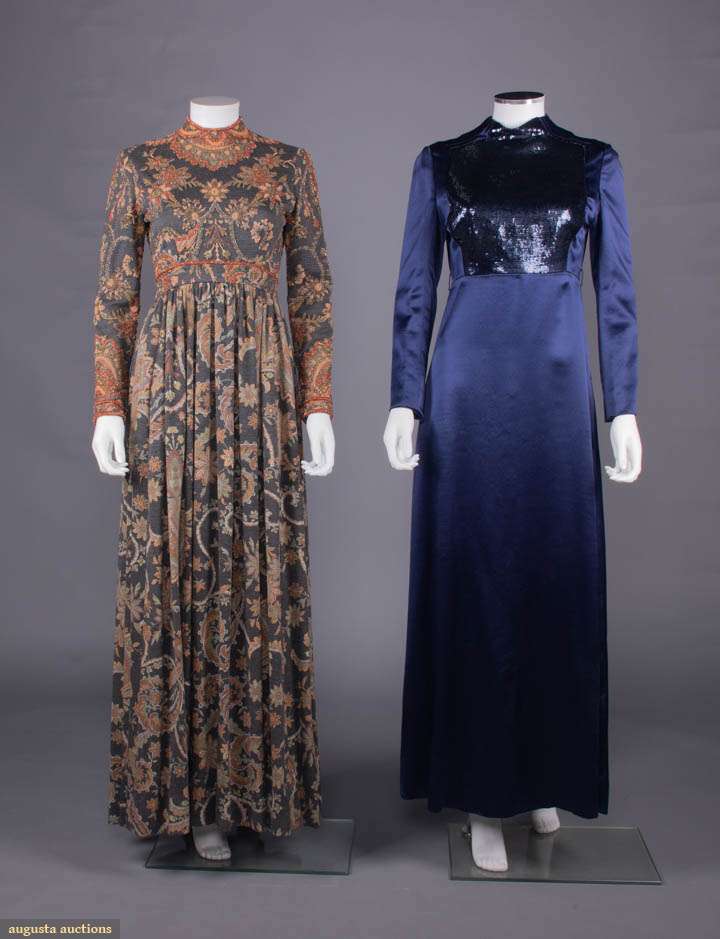 Augusta Auctions - TWO DESIGNER EVENING DRESSES, AMERICA, 1970-1980s