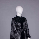 GIVENCHY QUILTED SILK COAT, PARIS, 1970s-1980s