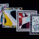 FOUR EMILIO PUCCI SCARVES, ITALY, LATE 20TH C