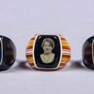 THREE CELLULOID PRISON RINGS, AMERICA, 1930-1940s