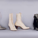 THREE PAIR LADY’S HIGH LACED BOOTS &amp; SPATS, AMERICA, 1900-1910s