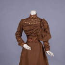 SILK OTTOMAN AFTERNOON DRESS, c. 1900