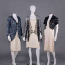 THREE LACE OR SEQUIN EVENING JACKETS, LATE 1920-1930s