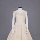 CEIL CHAPMAN SEQUIN &amp; RHINESTONE EMBROIDERED PARTY DRESS, AMERICA, 1950s