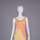 PUCCI SILK CLOQUE DRESS, ITALY, c. 1970