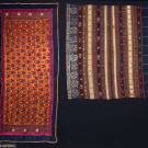 TWO SILK EMBROIDERED PANELS, INDONESIA &amp; INDIA, EARLY 20TH &amp; EARLY-MID 19TH