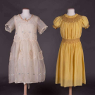 TWO GIRLS PARTY DRESSES, 1920s