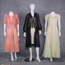 TWO SUMMER DRESSES & ONE COAT, LATE 1910- 1930s