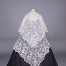 LARGE CARRICKMACROSS SHAWL, 1850-1860s