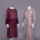 TWO CHIFFON SUMMER DRESSES, 1920s