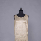 BEADED LAME SILK CHIFFON PARTY DRESS, MID 1920s