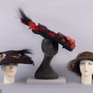 THREE LADIES AFTERNOON HATS, 1910-1920s