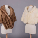 LILLY DACHE &amp; JOHN BALDWIN MINK STOLES, AMERICA, 1960s