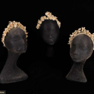 THREE WAX FLORAL BRIDAL HEADDRESSES, EARLY 20TH C