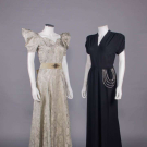 TWO EVENING GOWNS, LATE 1930-EARLY 1940s