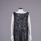 TABARD STYLE SEQUIN ENCRUSTED EVENING DRESS, 1920s