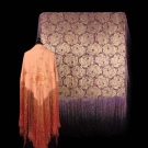 TWO REVERSIBLE SILK OR LAME SHAWLS, 1930s