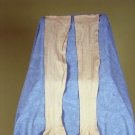 LADY'S WHITE KNIT STOCKINGS, AMERICA, EARLY 20th C