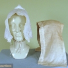 TRIANGULAR CAP &amp; LINEN FRAGMENT, 18th-20th C.