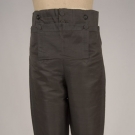 GENT&#039;S BLACK SILK TWILL BREECHES, 1810-1830
