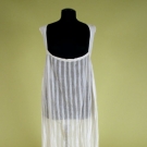 WOVEN WHITE STRIPED DRESS, 1825-1835