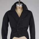 GENT'S BLACK BROADCLOTH TAILCOAT, 1830-1845