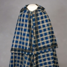 LADY&#039;S BLUE PLAID WINTER CLOAK, 1840-1860