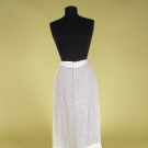 WHITE COTTON &amp; LACE PETTICOAT, c. 1900