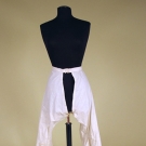 LADY'S WHITE COTTON OPEN-DRAWERS, 1860-1880