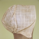 LADY'S WHITE LINEN CAP, 1830-1850