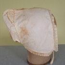 LADY'S WHITE COTTON CAP, 1840-1860