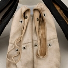 LADY'S WHITE BALLET SLIPPERS, 20th C