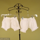 TWO PAIR CHILD'S UNDERDRAWERS, LATE 19th C