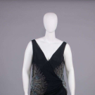 BEADED SILK CREPE EVENING DRESS, c. 1928