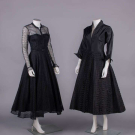 TWO CEIL CHAPMAN DAY DRESSES, AMERICA, 1950s