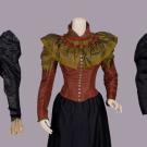 COLLECTION OF SILK BODICES, 1890s